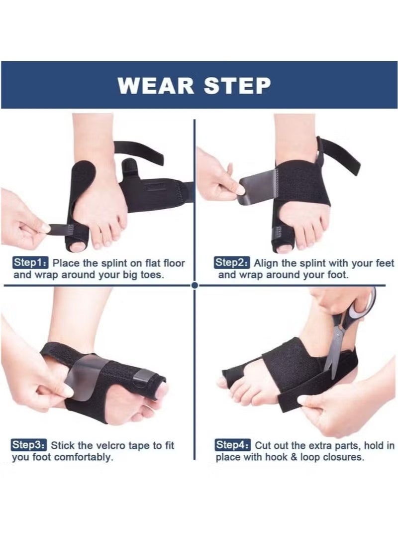 جبيرة تقويم إبهام القدم، مقوم إبهام القدم الكبير، مقوم إبهام القدم الكبير غير جراحي، مقوم إبهام القدم المطرقية، مقوم لتخفيف الألم، مناسب للرجال والنساء - Image 5